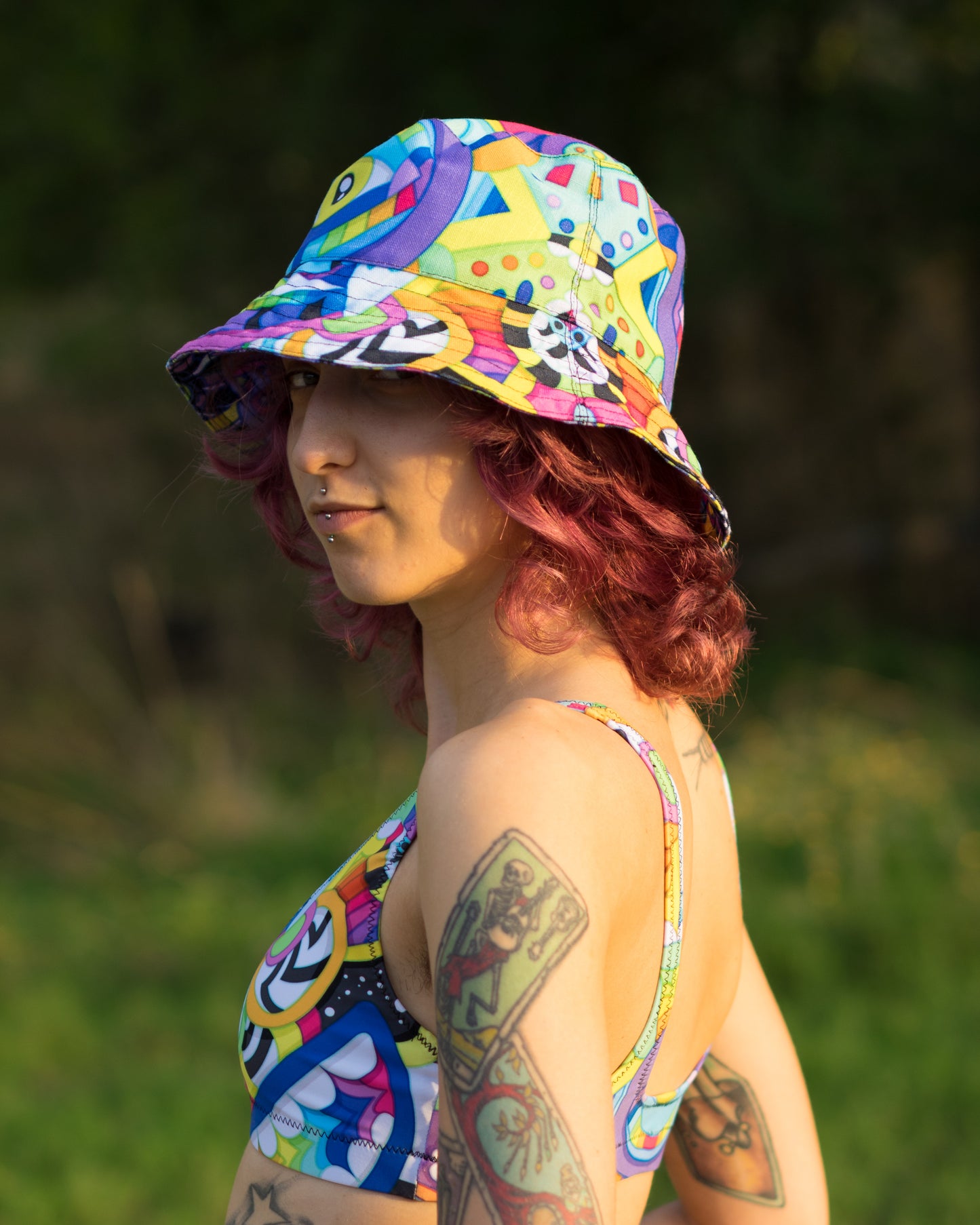 Yatuk / Blobular 01 Reversible bucket hat 〠