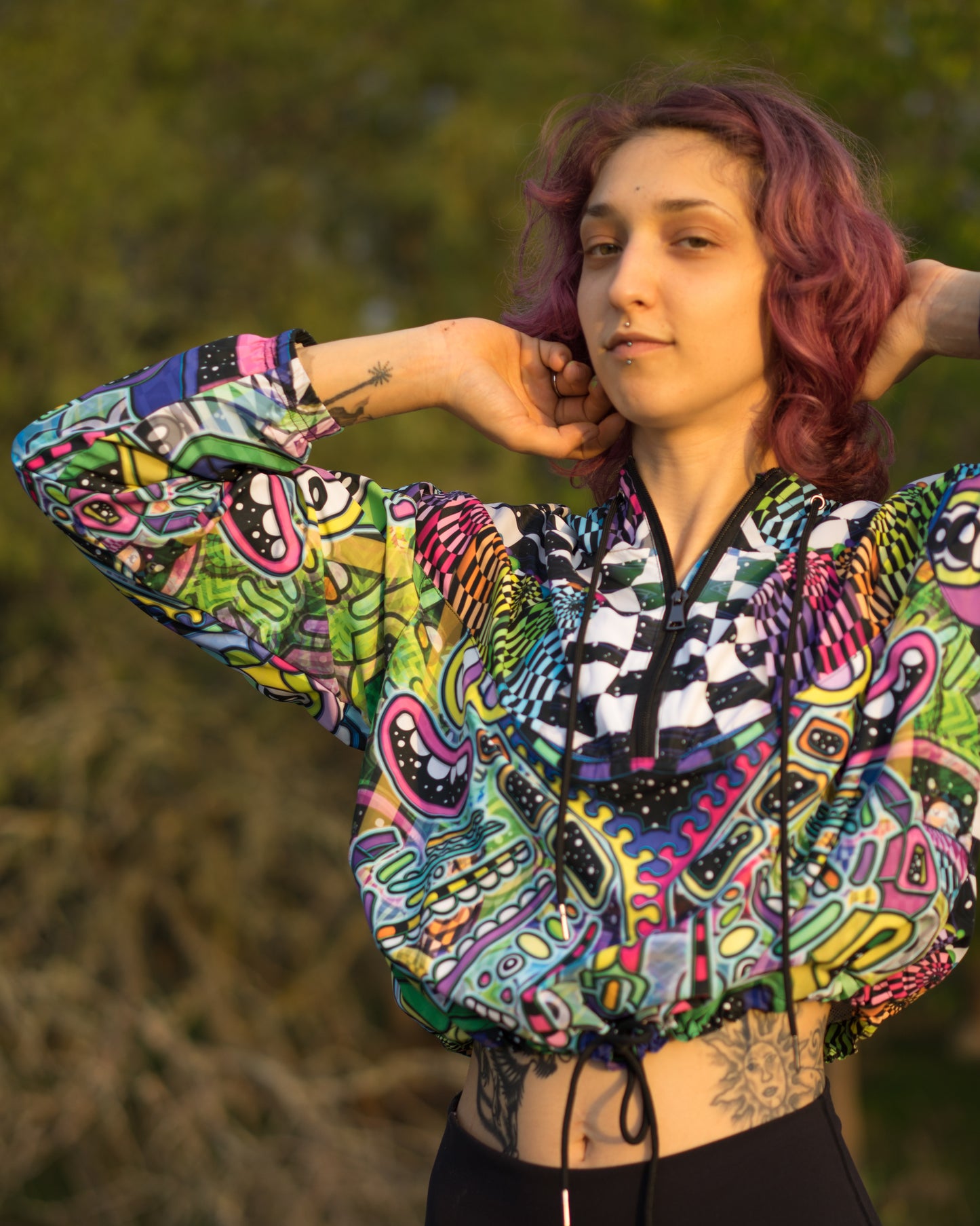 Zipnar's cropped windbreaker 〠