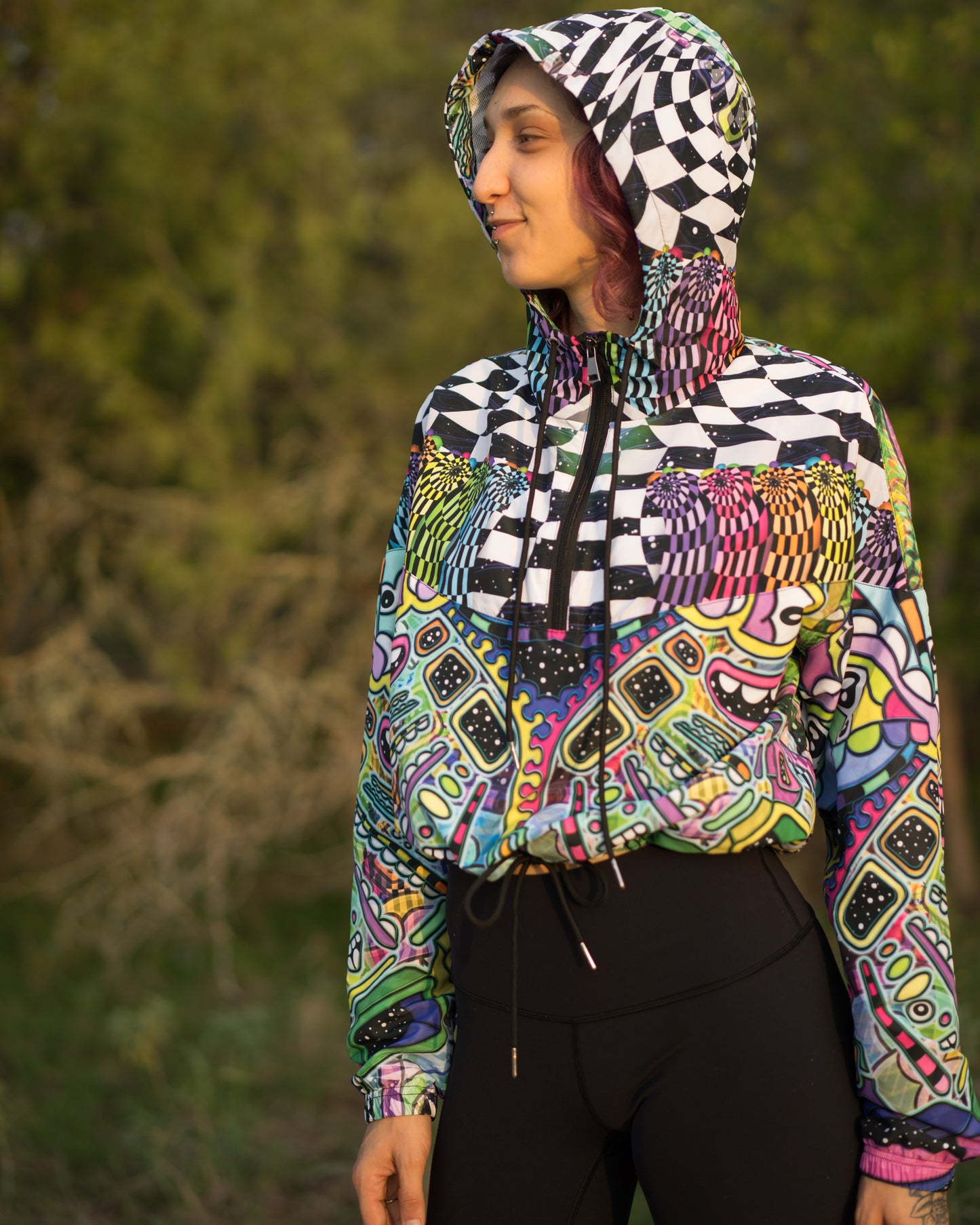 Zipnar's cropped windbreaker 〠