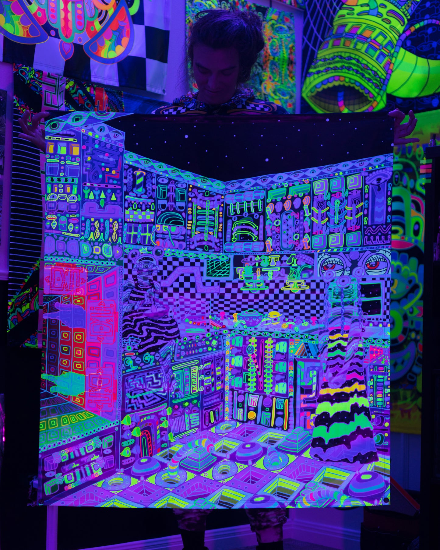 Cosmic Scullery UV Tapestry
