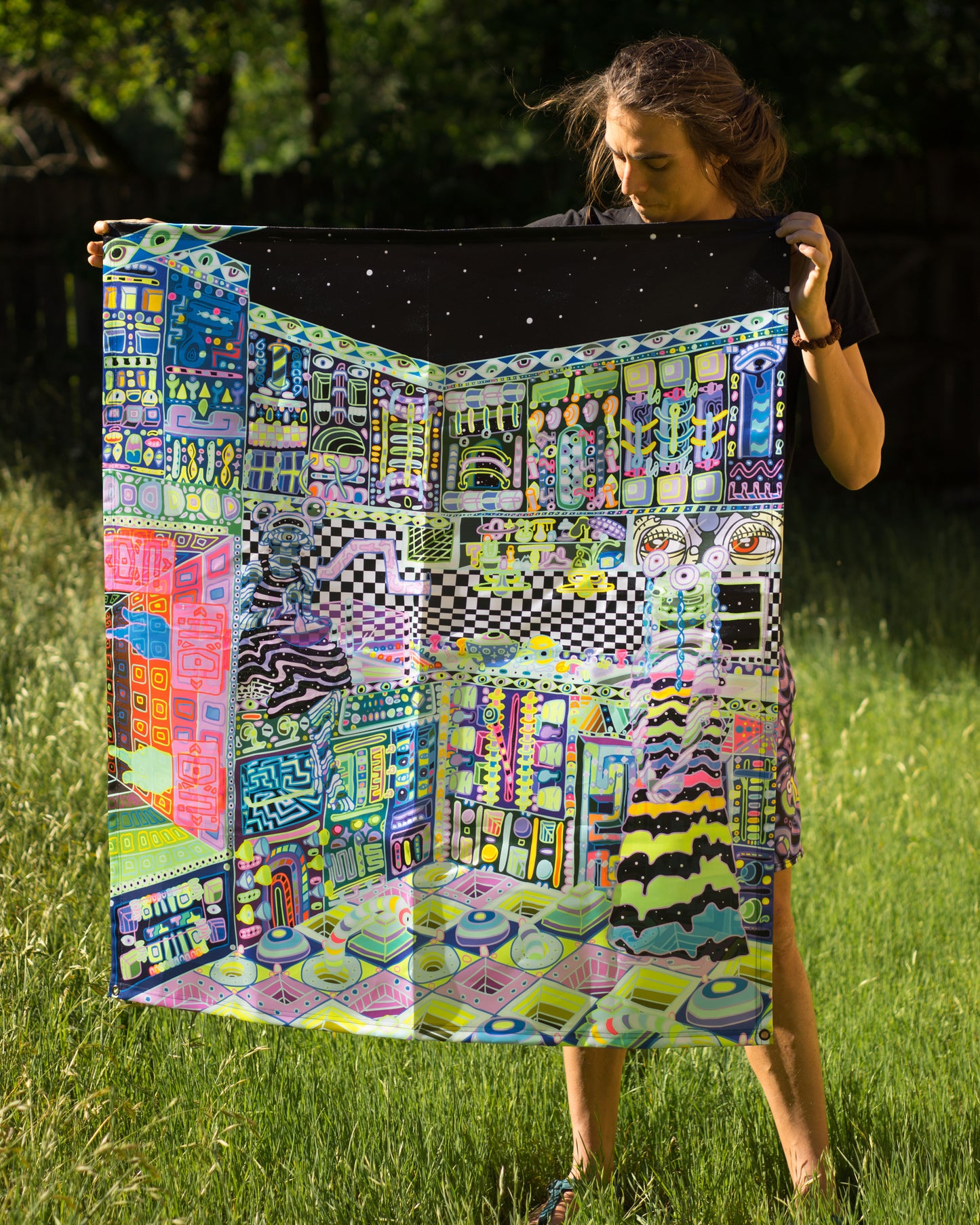Cosmic Scullery UV Tapestry