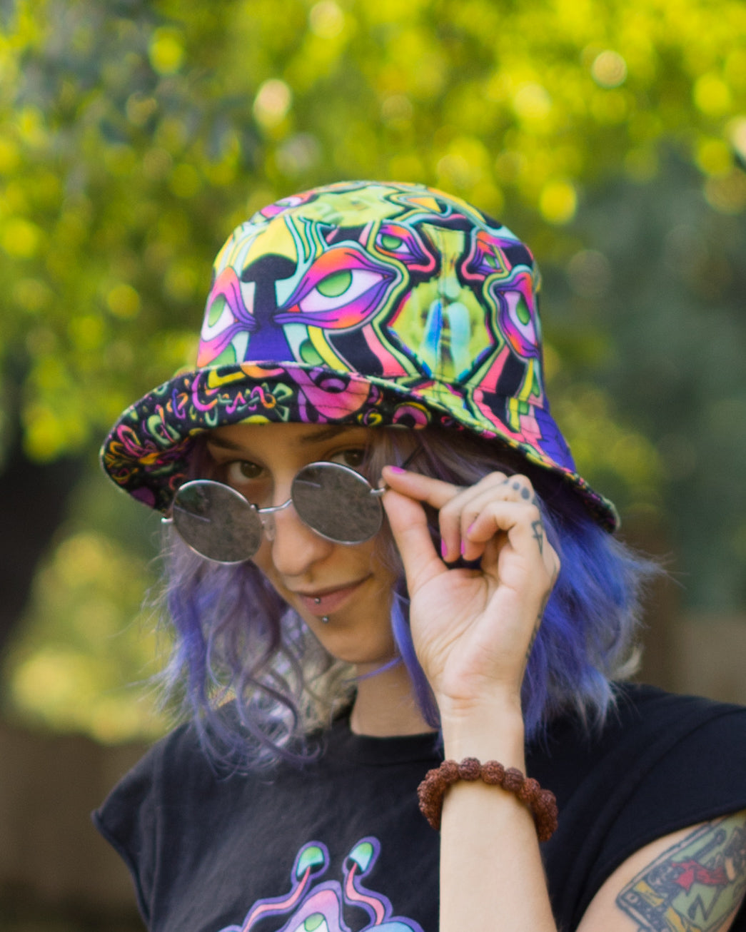 ELECTRIC LOTUS: Gobleki / Spaghett Reversible Bucket Hat