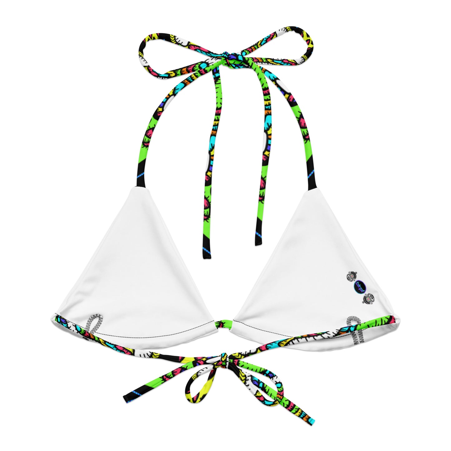 Bawssfaic recycled string bikini top 〠