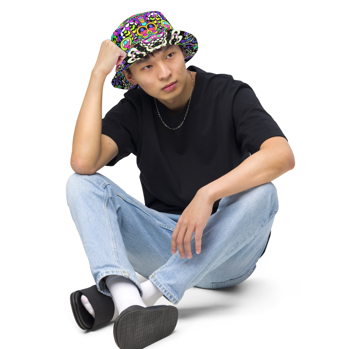 Reversible Notos / Azie bucket hat