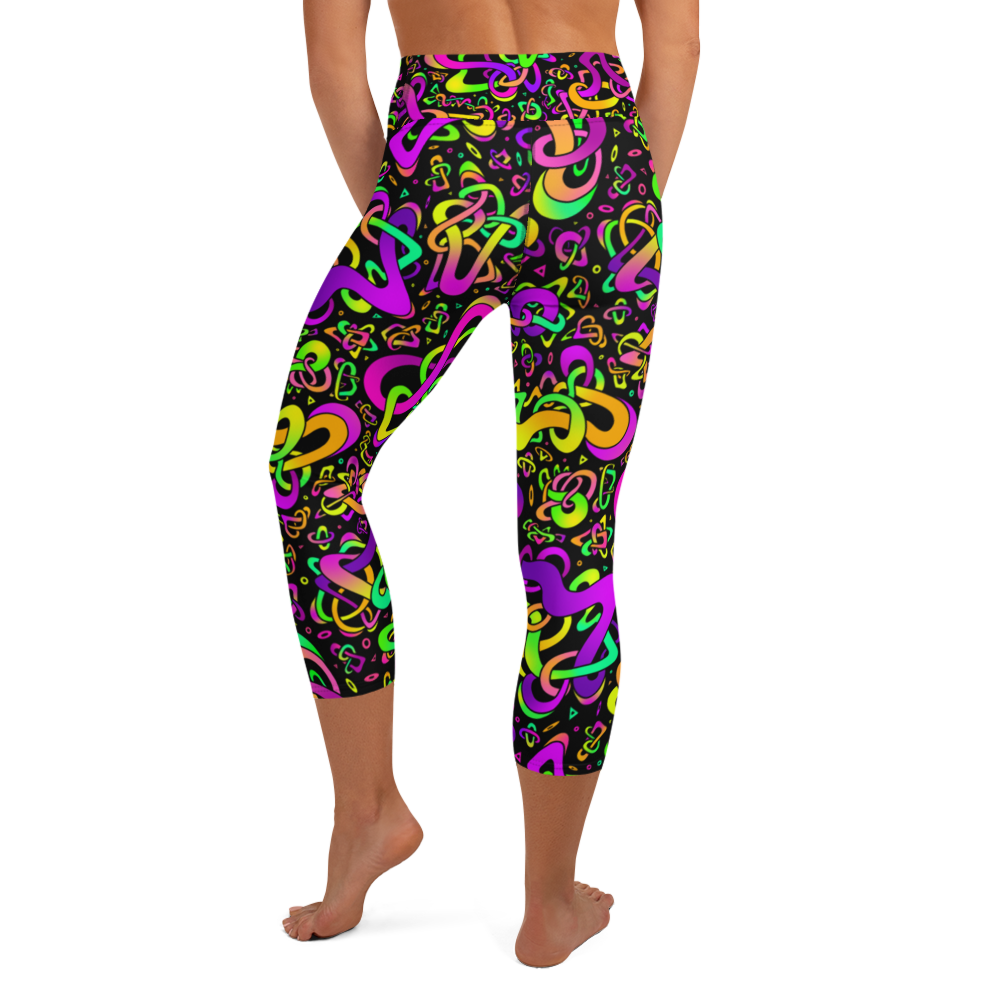ELECTRIC LOTUS: Spaghett Yoga Capri Leggings