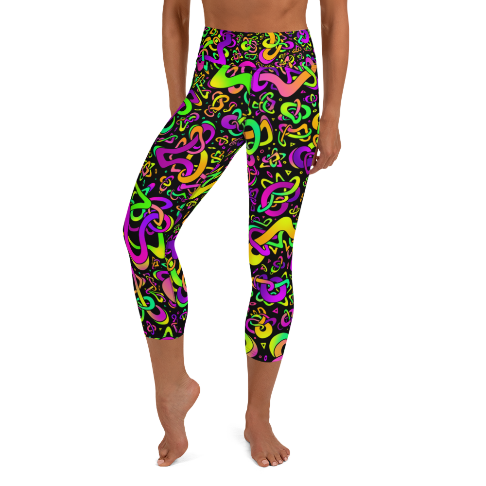 ELECTRIC LOTUS: Spaghett Yoga Capri Leggings