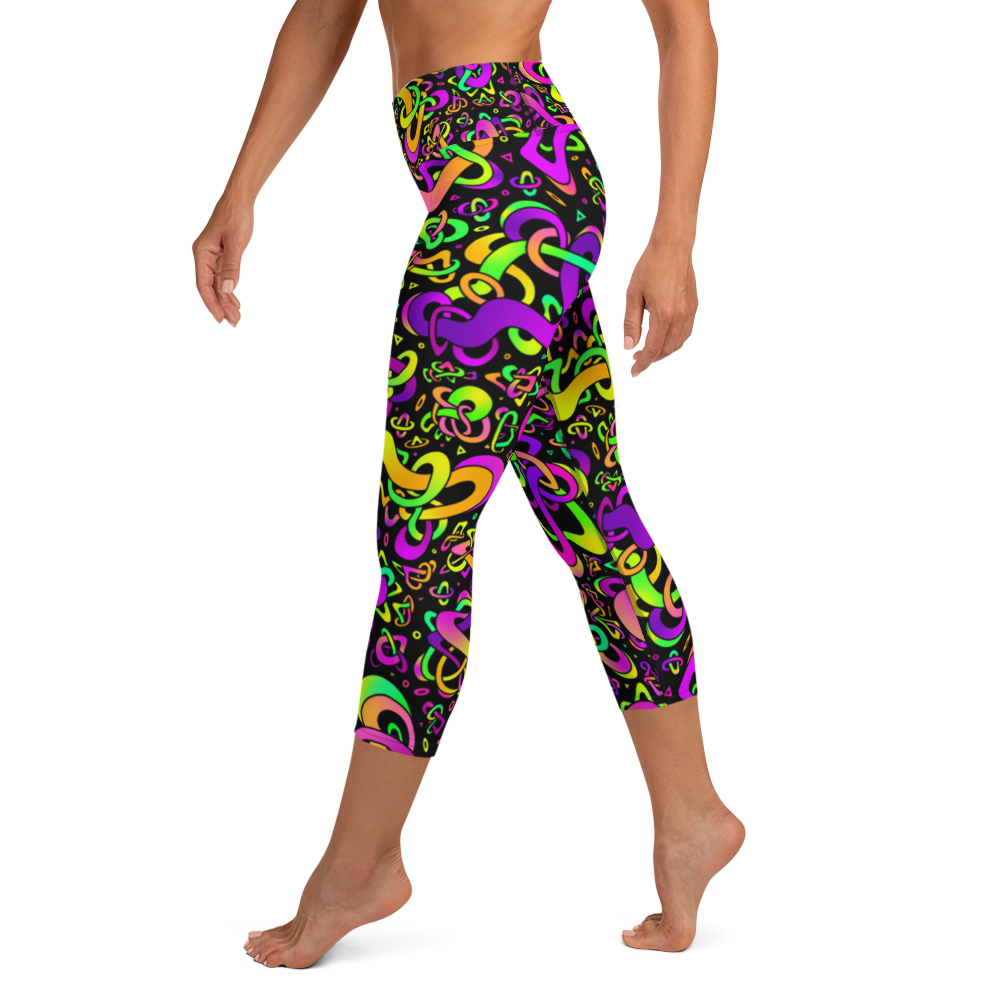 ELECTRIC LOTUS: Spaghett Yoga Capri Leggings