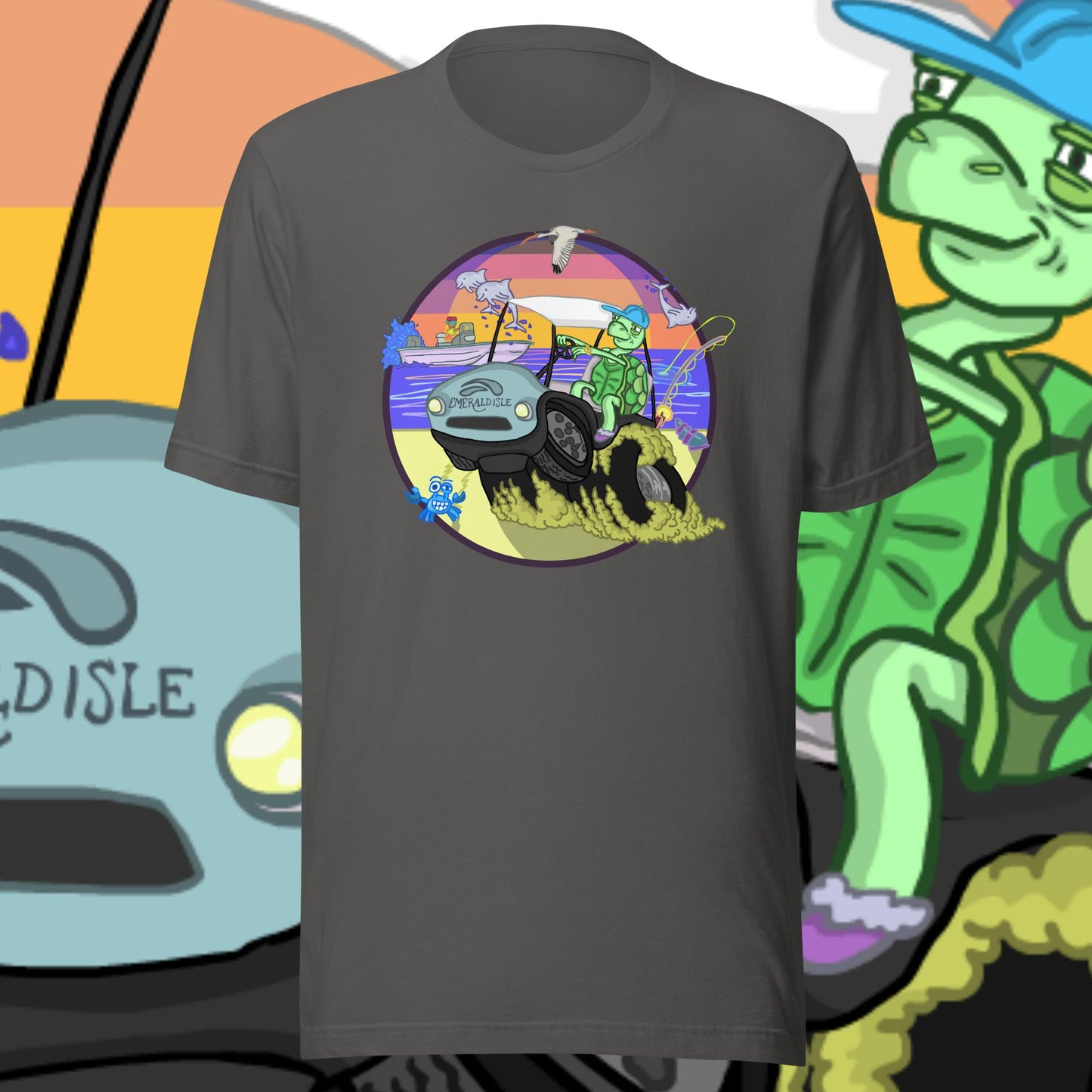 Golfcartin' Turtle Tee (XS, XXL)
