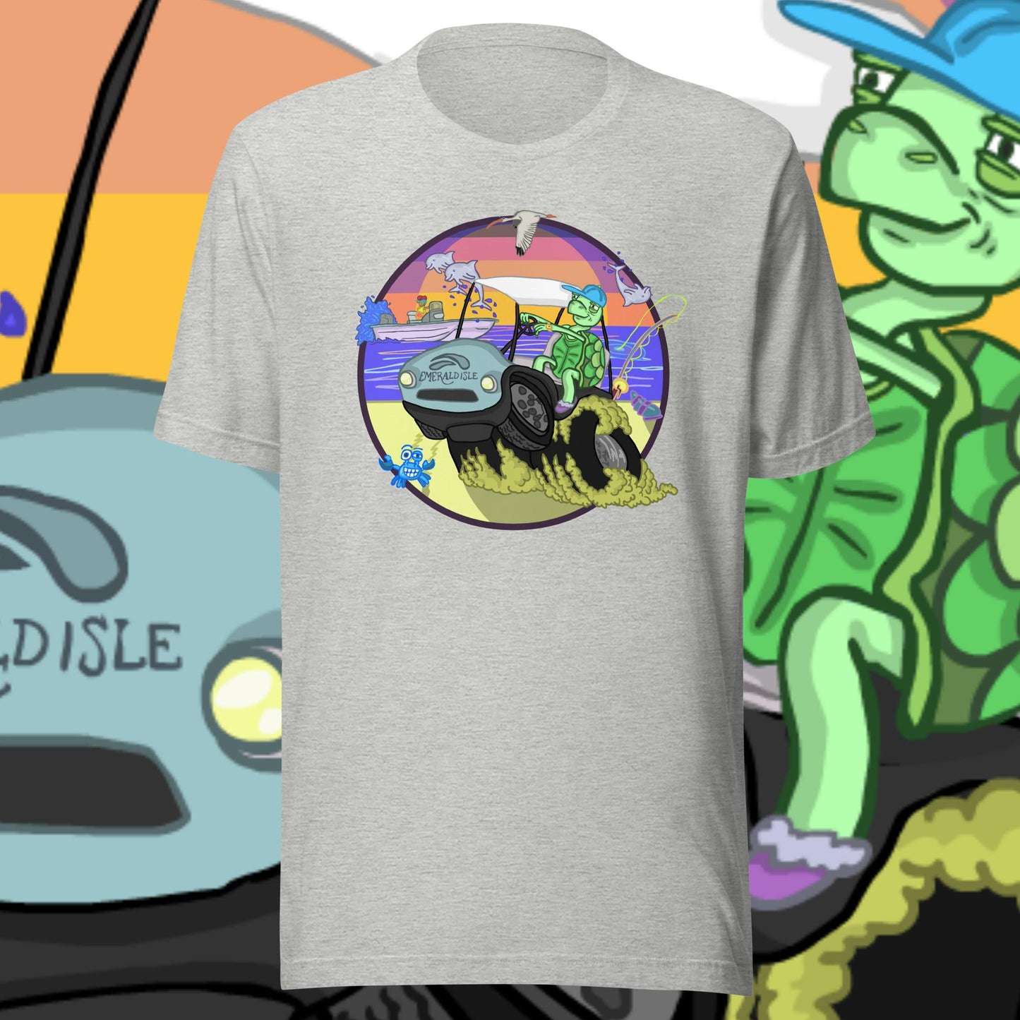 Golfcartin' Turtle Tee (XS, XXL)