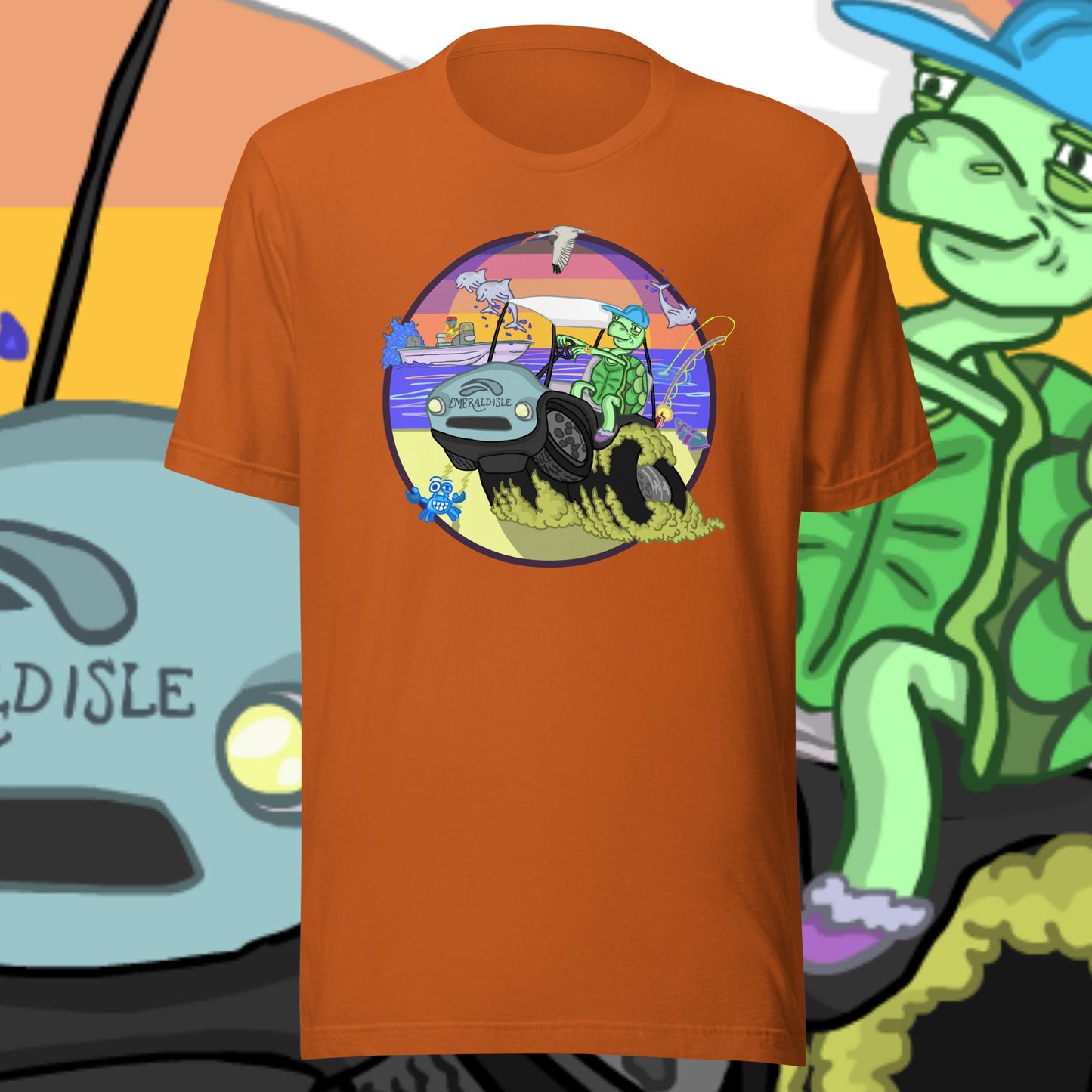 Golfcartin' Turtle Tee (XS, XXL)