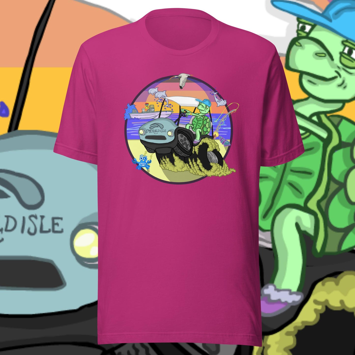 Golfcartin' Turtle Tee (XS, XXL)