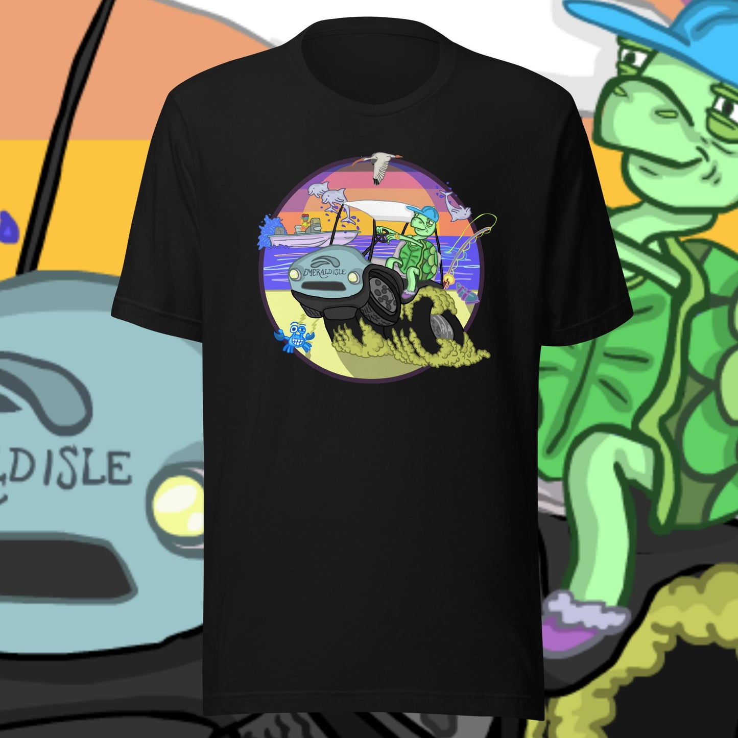 Golfcartin' Turtle Tee (XS, XXL)