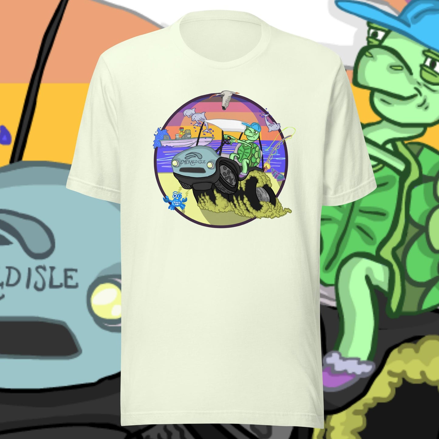 Golfcartin' Turtle Tee (XS, XXL)