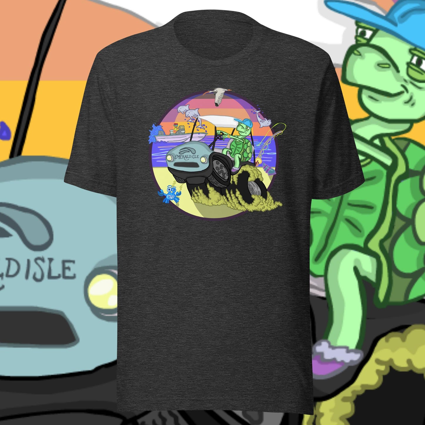 Golfcartin' Turtle Tee (XS, XXL)
