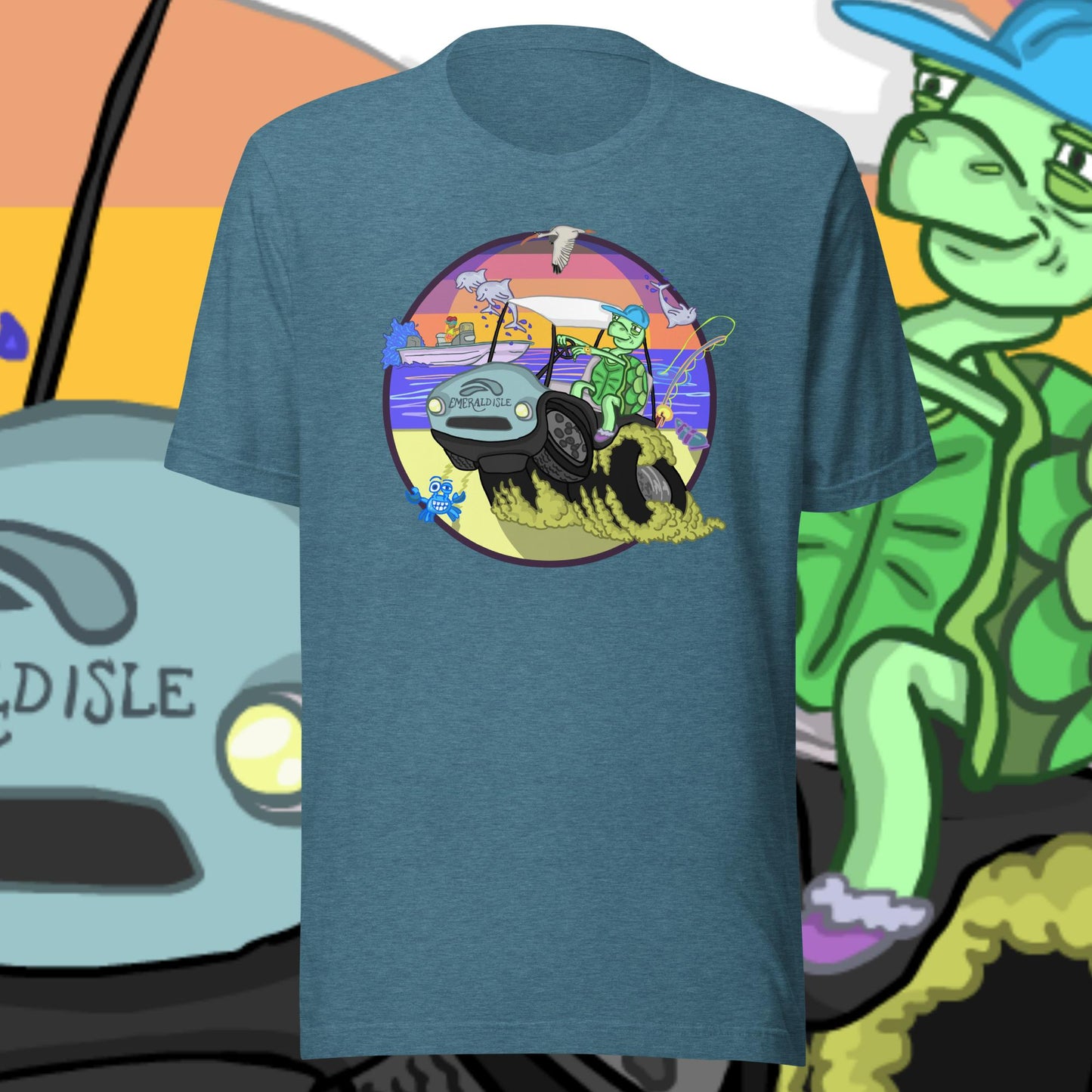 Golfcartin' Turtle Tee (XS, XXL)