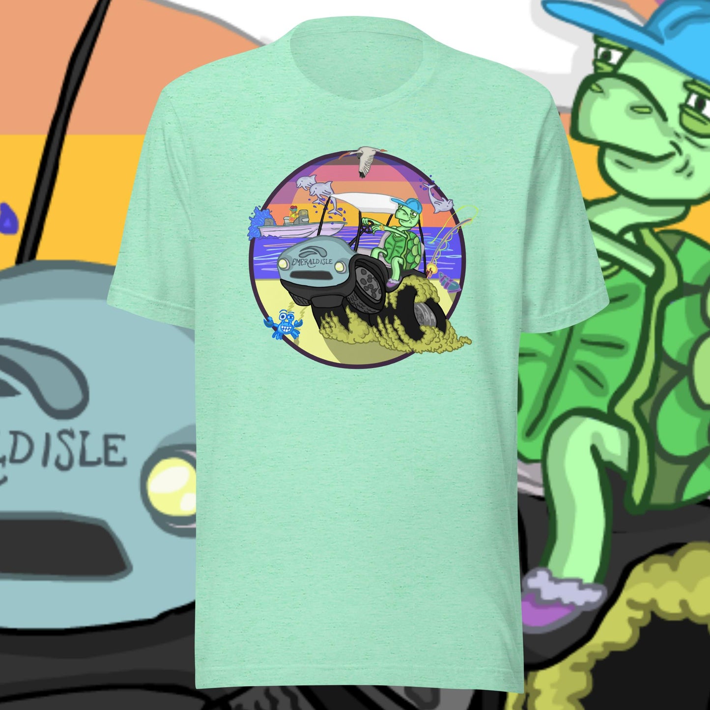 Golfcartin' Turtle Tee (XS, XXL)