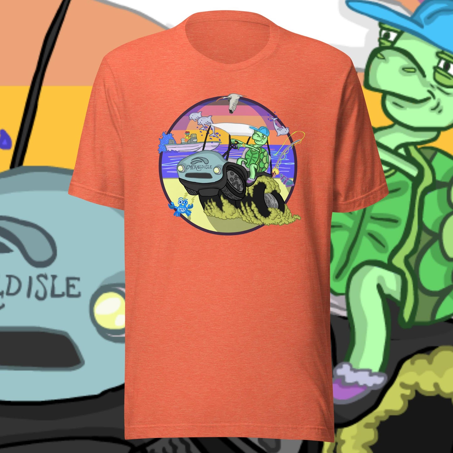 Golfcartin' Turtle Tee (XS, XXL)