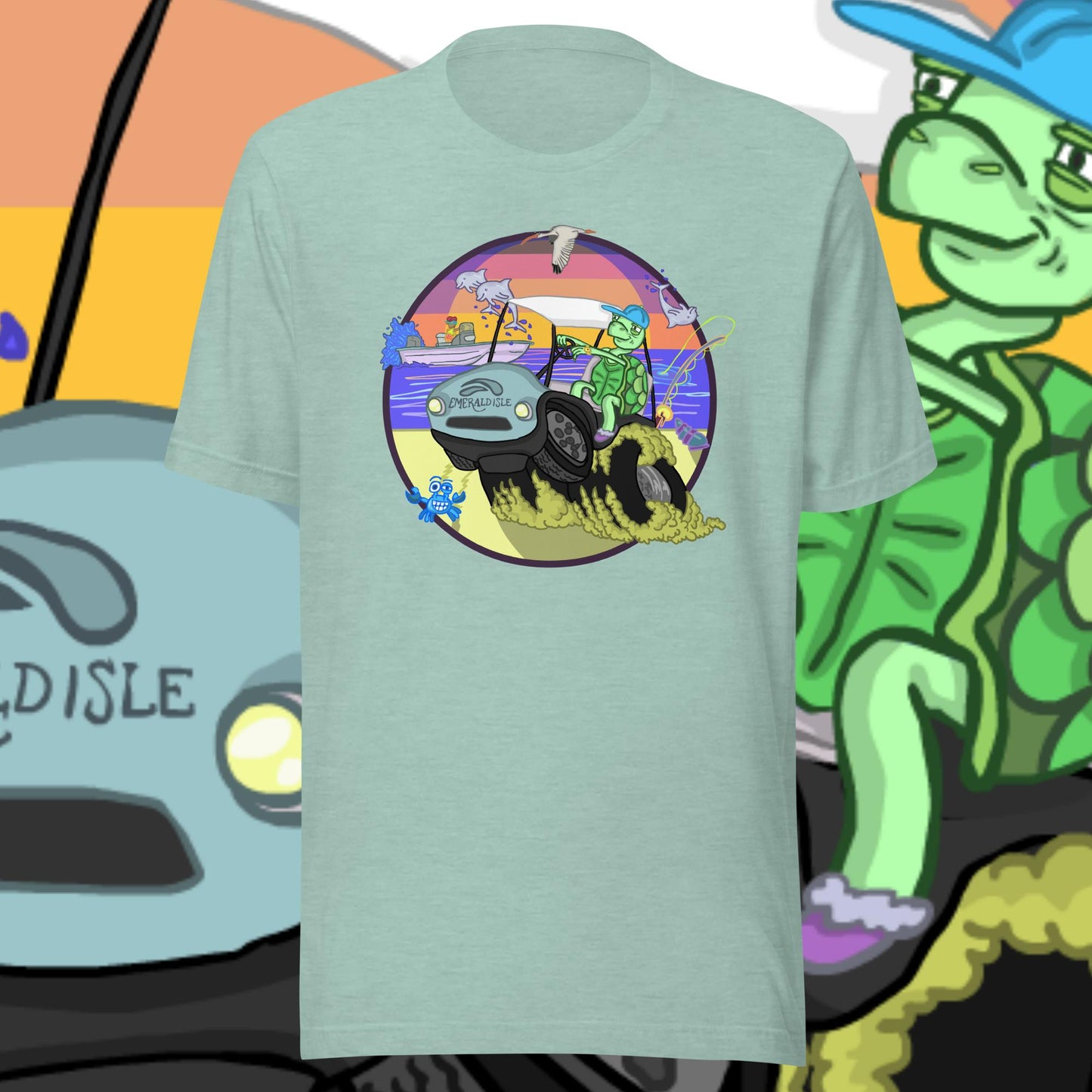 Golfcartin' Turtle Tee (XS, XXL)