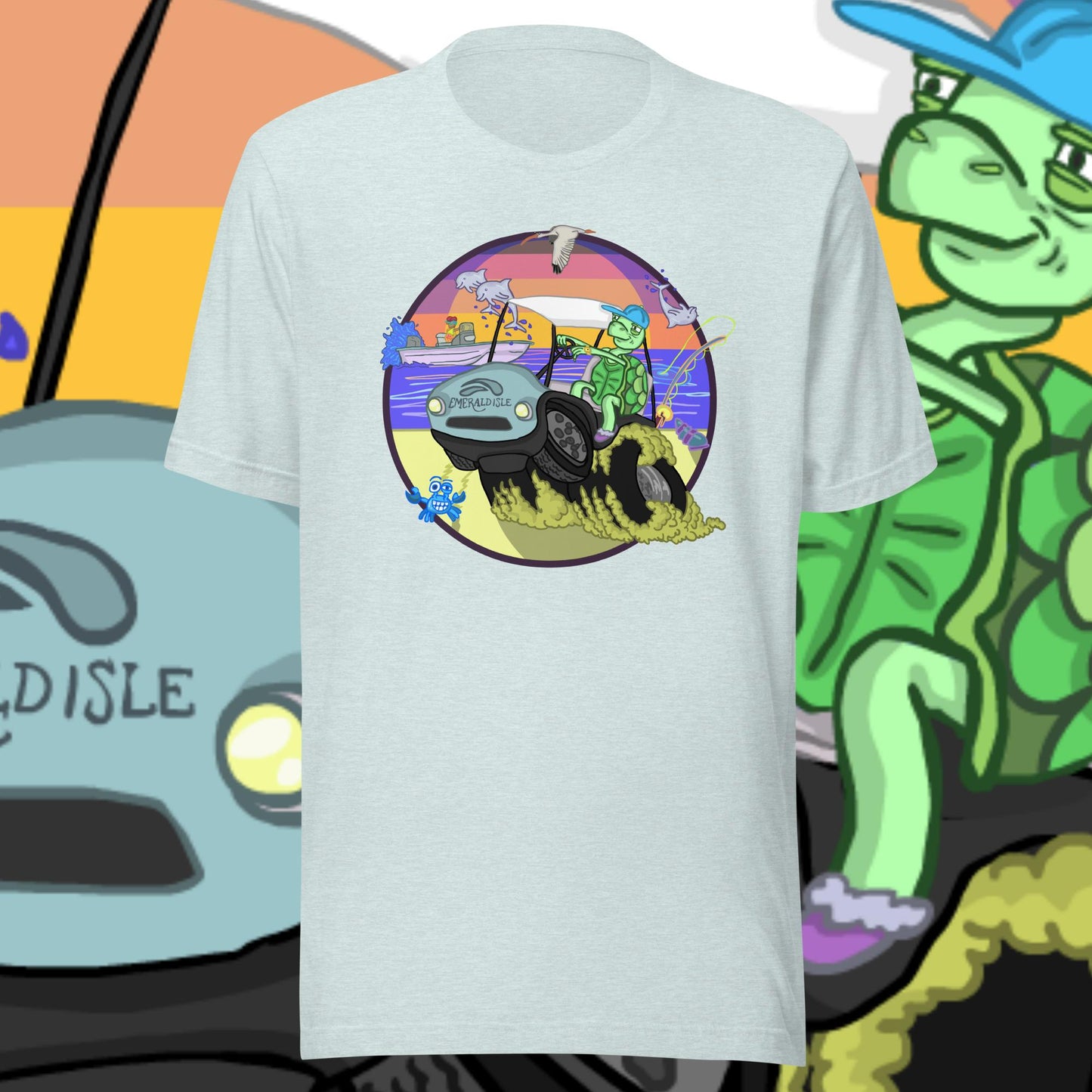 Golfcartin' Turtle Tee (XS, XXL)
