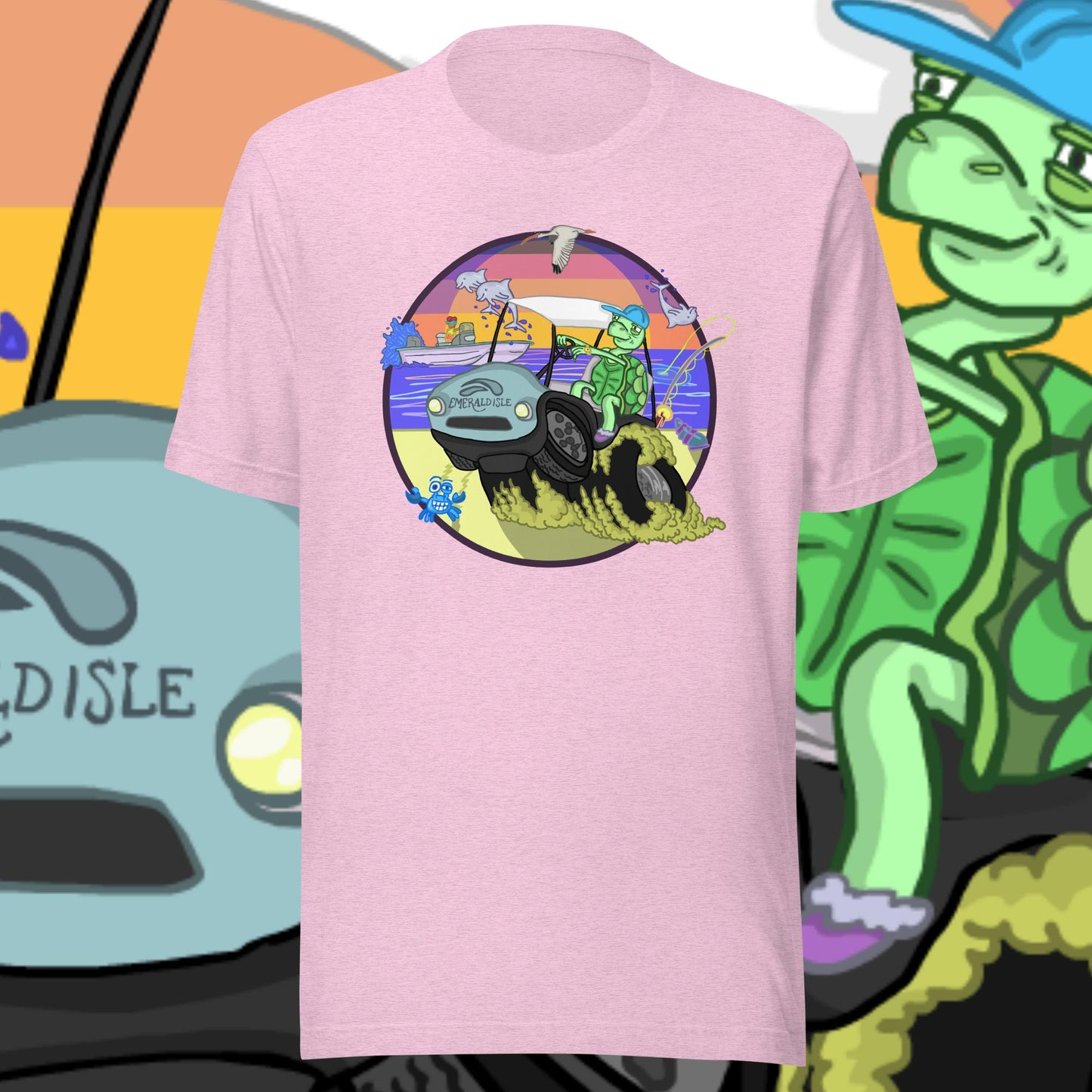 Golfcartin' Turtle Tee (XS, XXL)