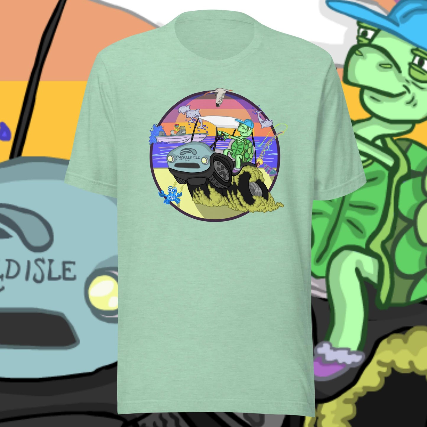 Golfcartin' Turtle Tee (XS, XXL)