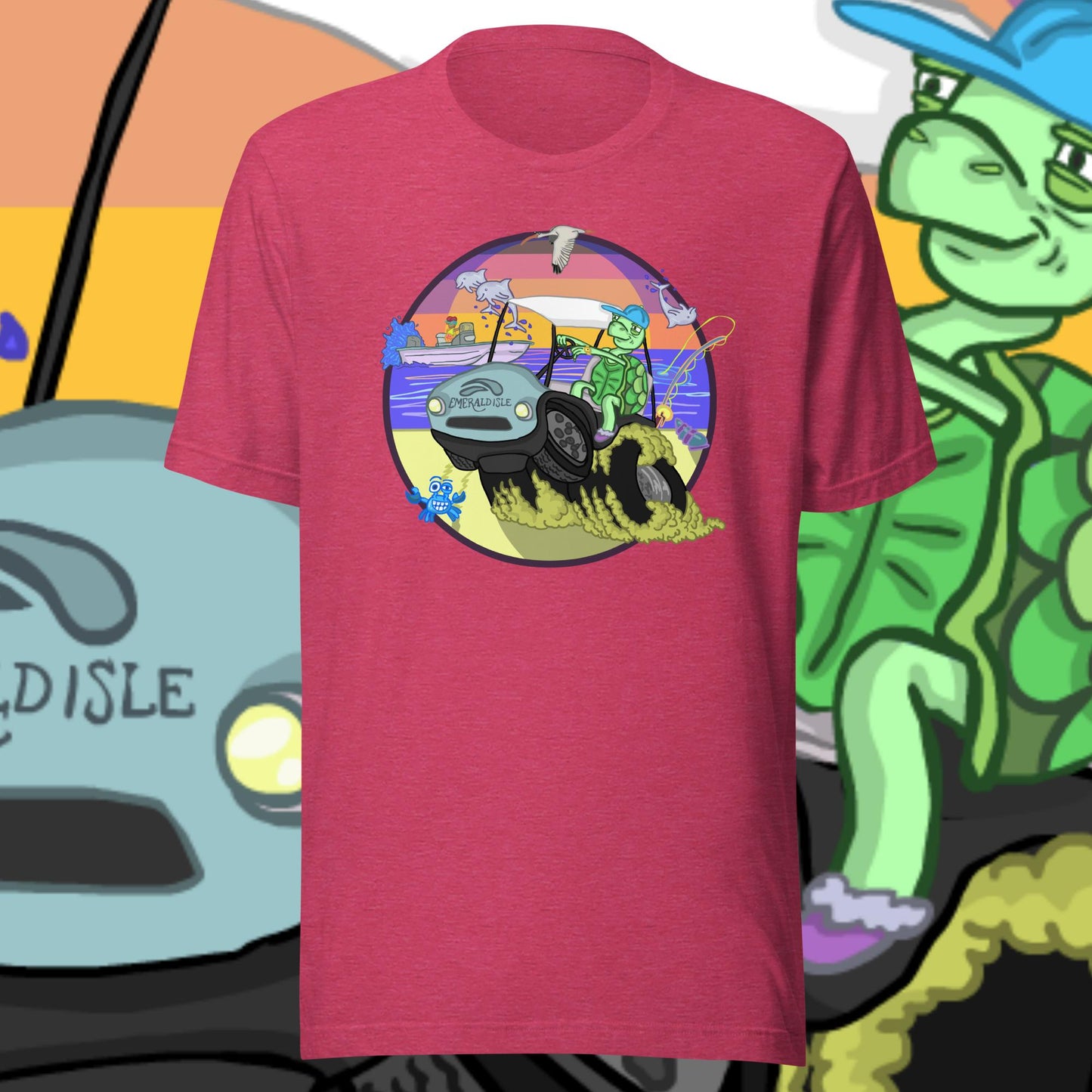 Golfcartin' Turtle Tee (XS, XXL)