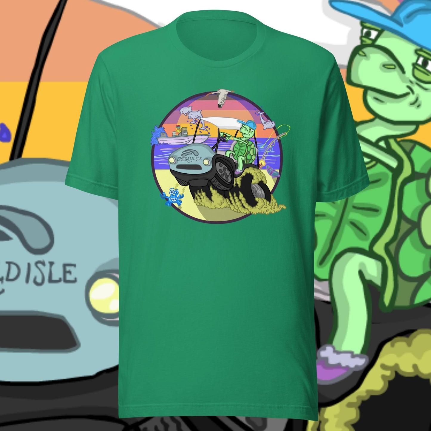 Golfcartin' Turtle Tee (XS, XXL)