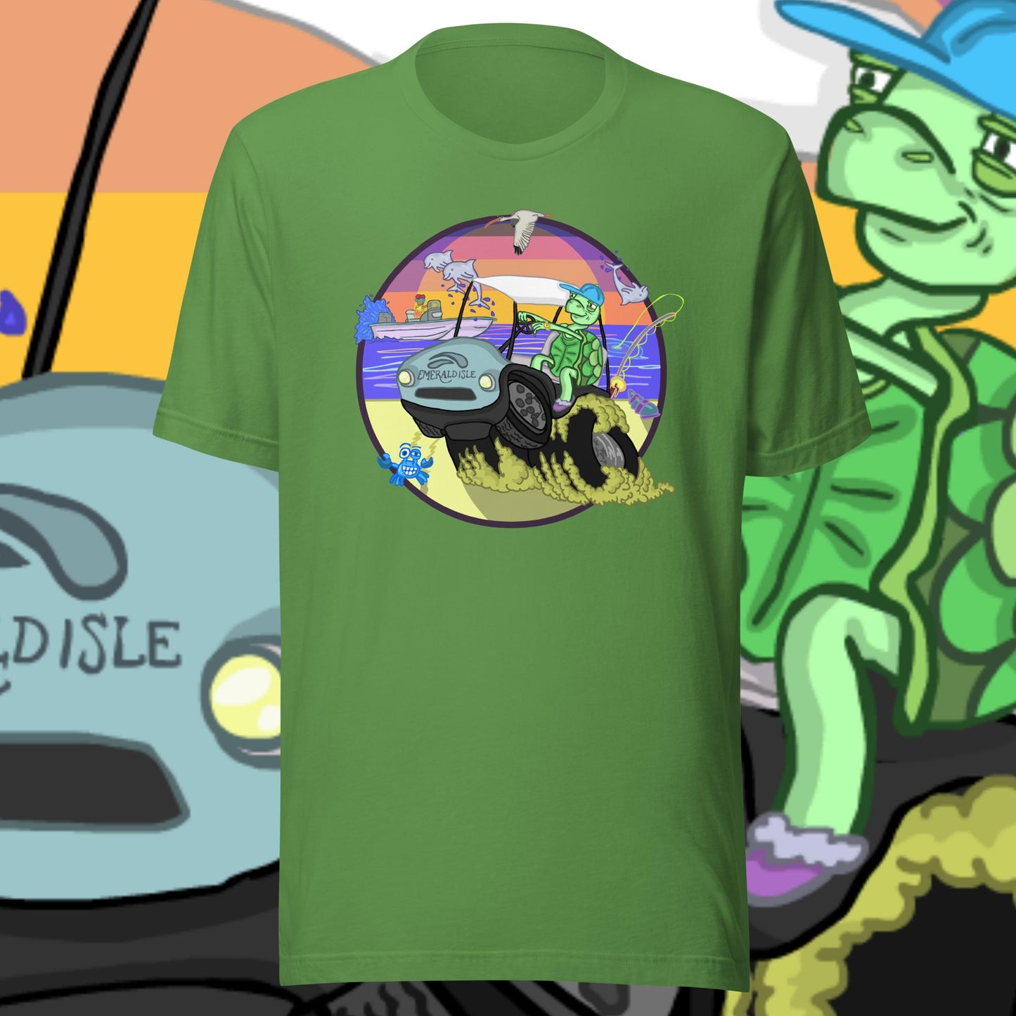 Golfcartin' Turtle Tee (XS, XXL)