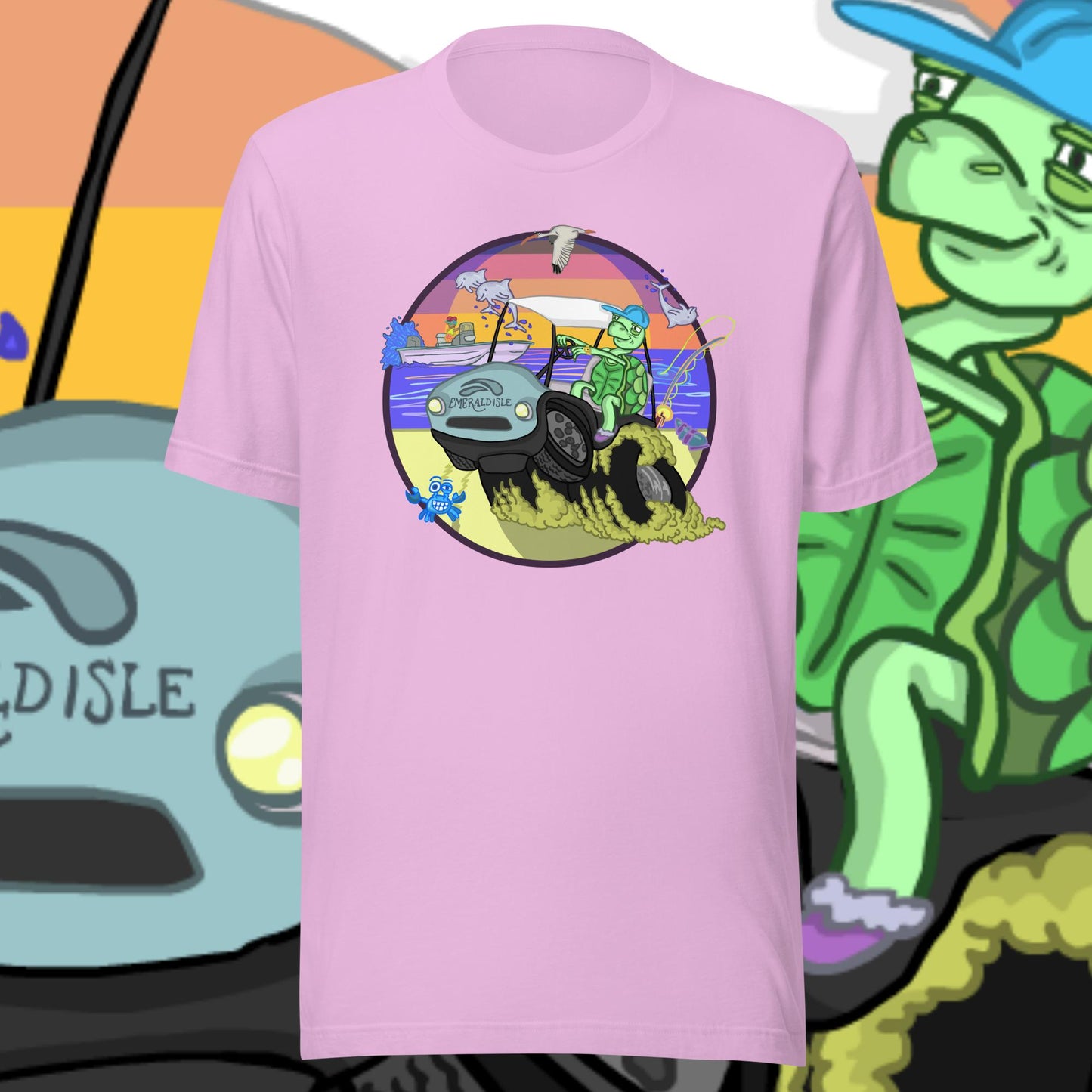 Golfcartin' Turtle Tee (XS, XXL)