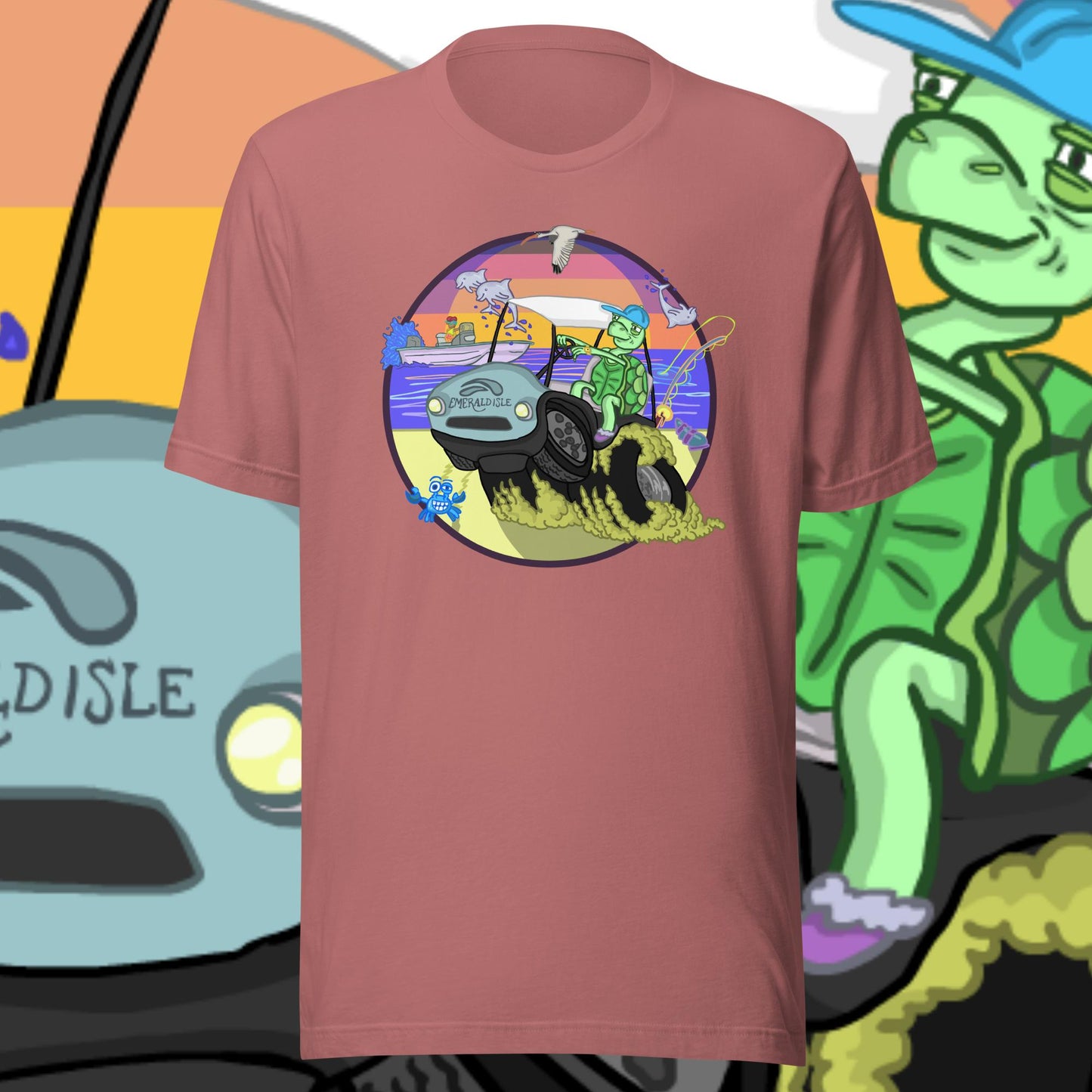 Golfcartin' Turtle Tee (XS, XXL)
