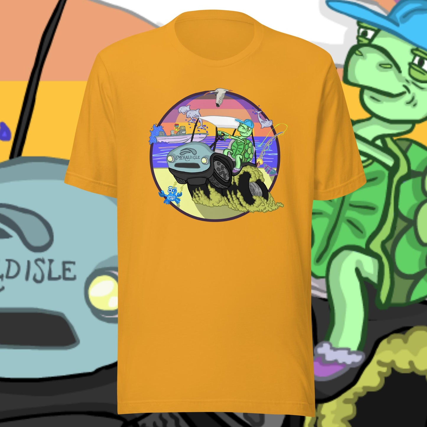 Golfcartin' Turtle Tee (XS, XXL)