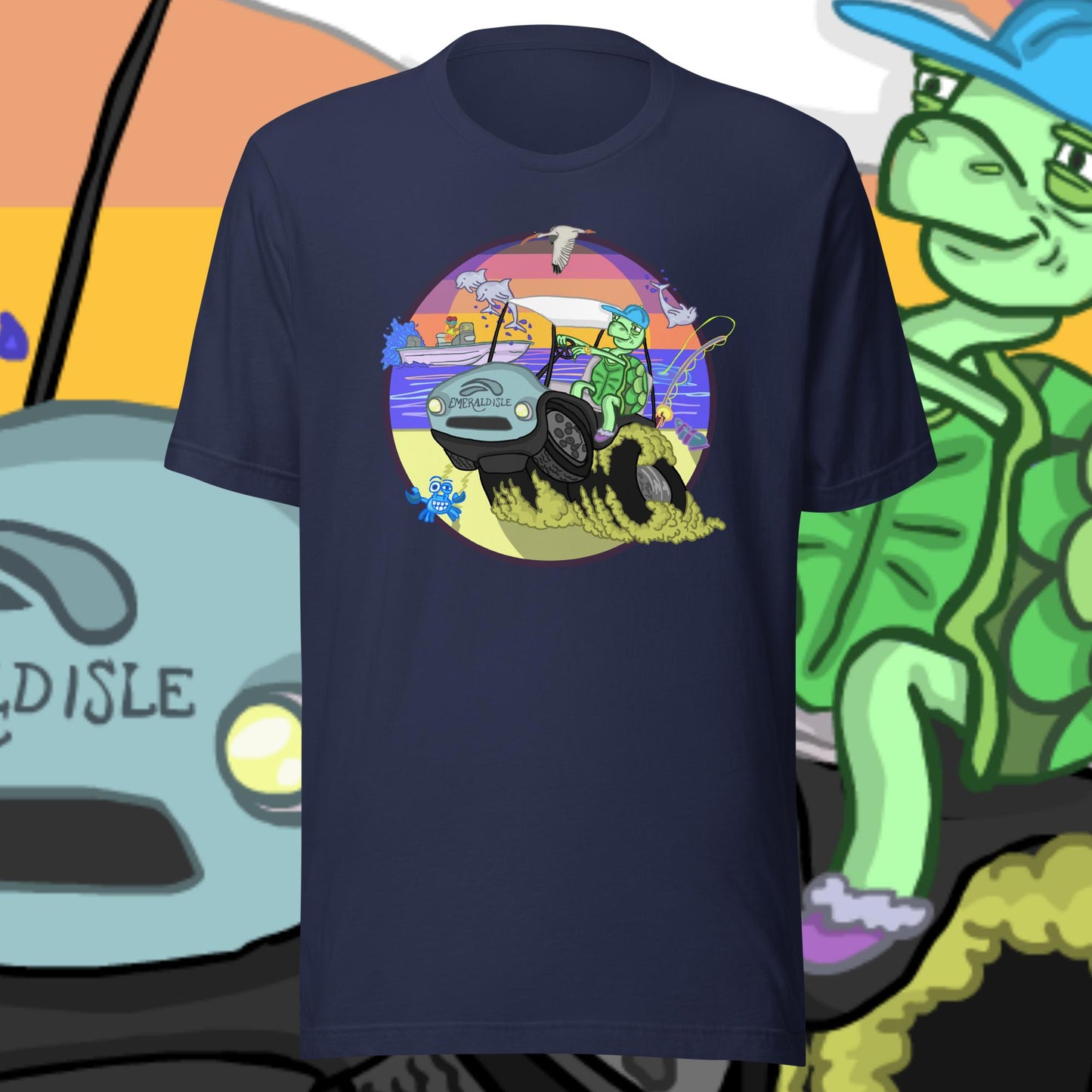 Golfcartin' Turtle Tee (XS, XXL)