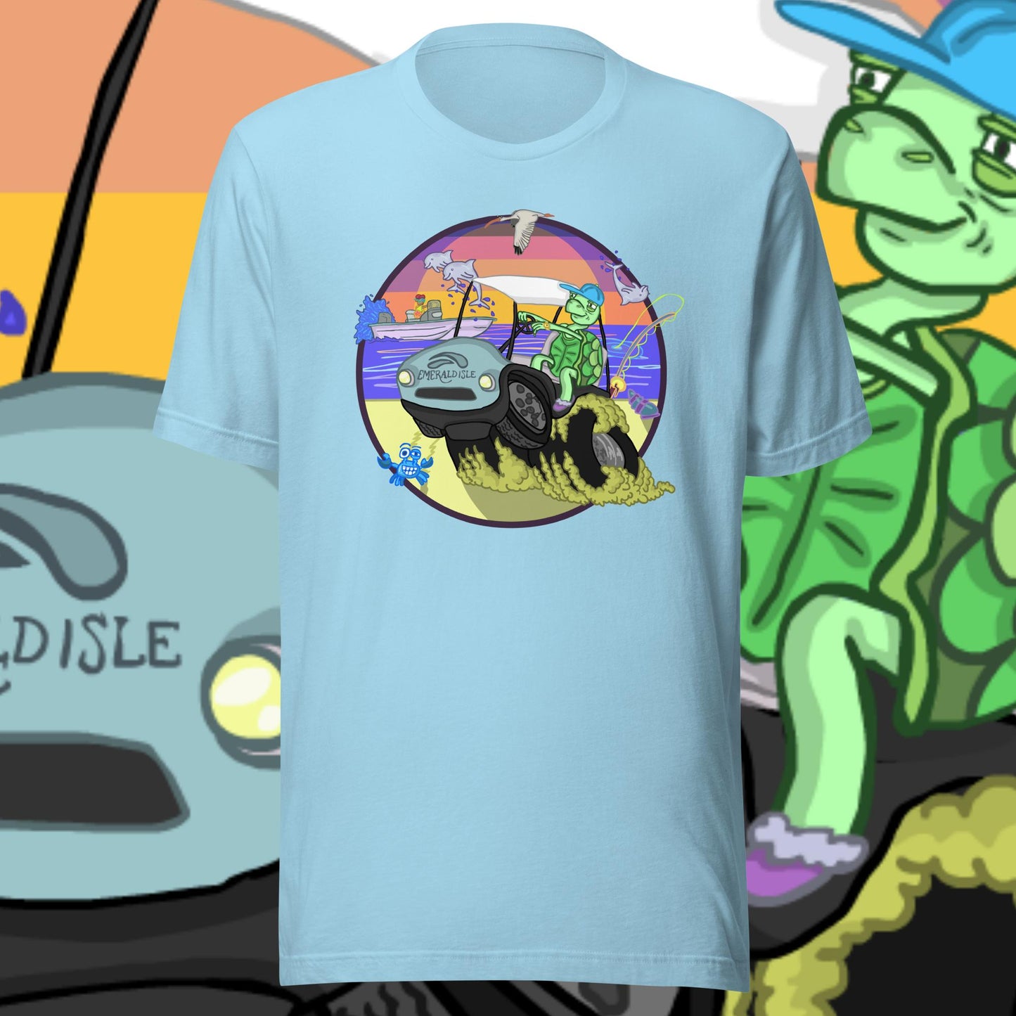 Golfcartin' Turtle Tee (XS, XXL)
