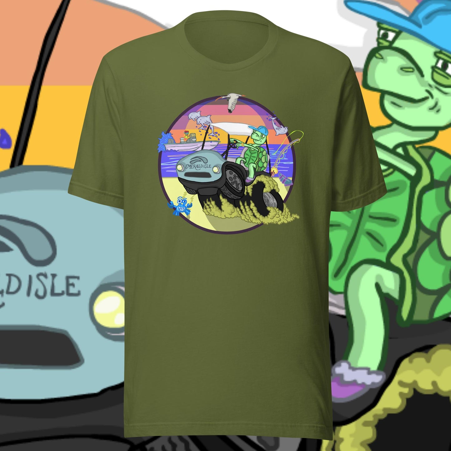 Golfcartin' Turtle Tee (XS, XXL)