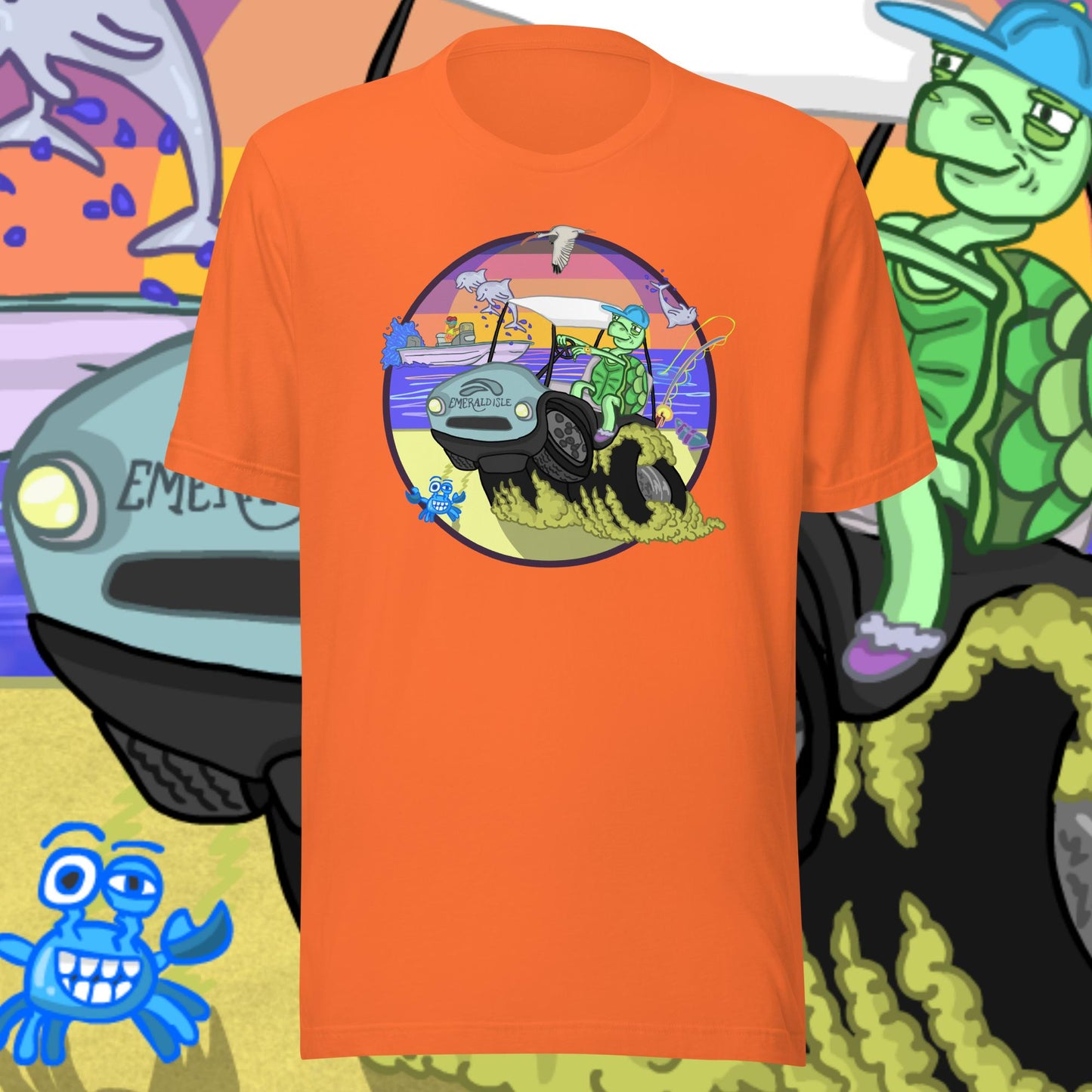 Golfcartin' Turtle Tee