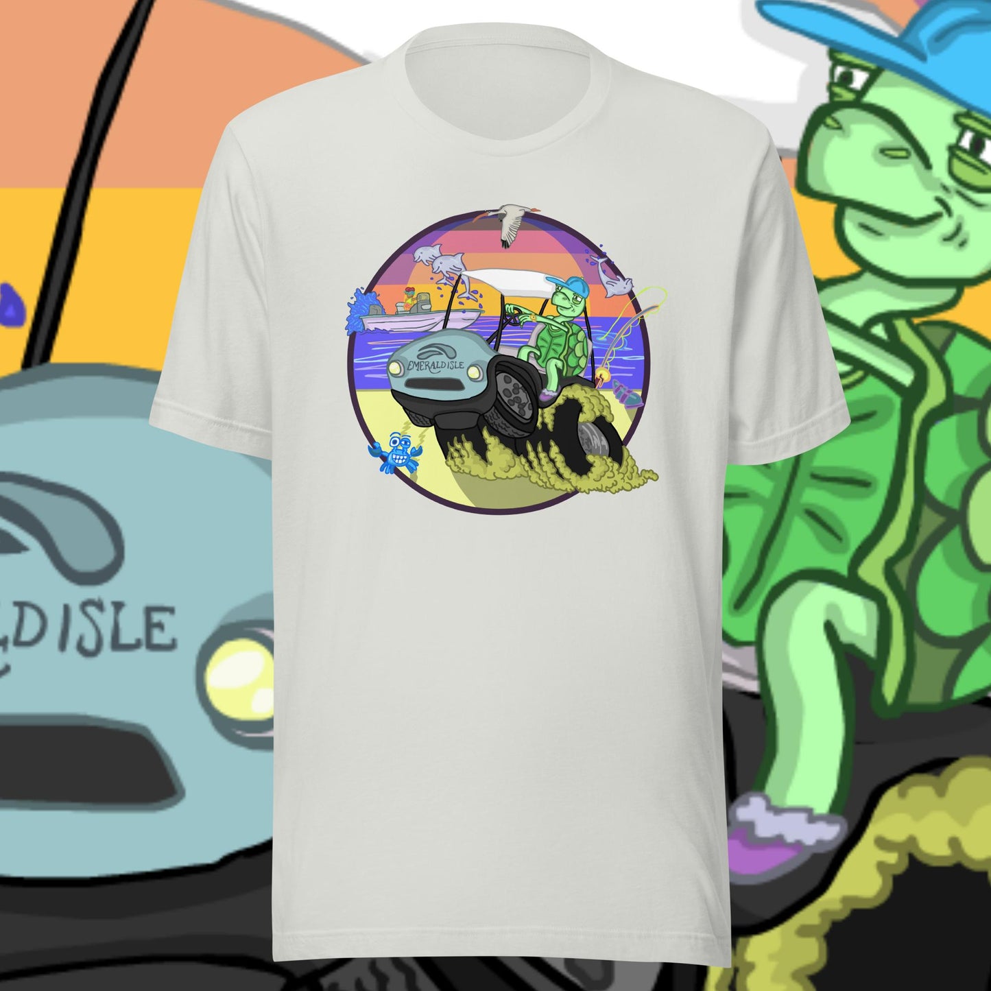 Golfcartin' Turtle Tee (XS, XXL)