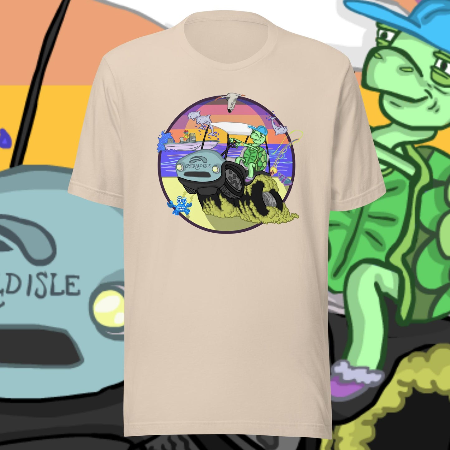 Golfcartin' Turtle Tee (XS, XXL)