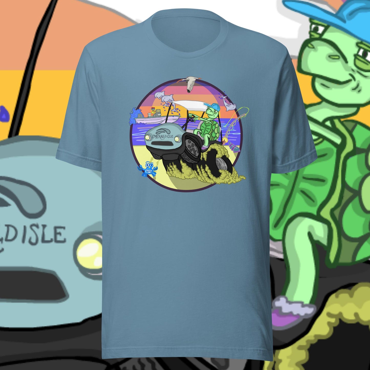 Golfcartin' Turtle Tee (XS, XXL)