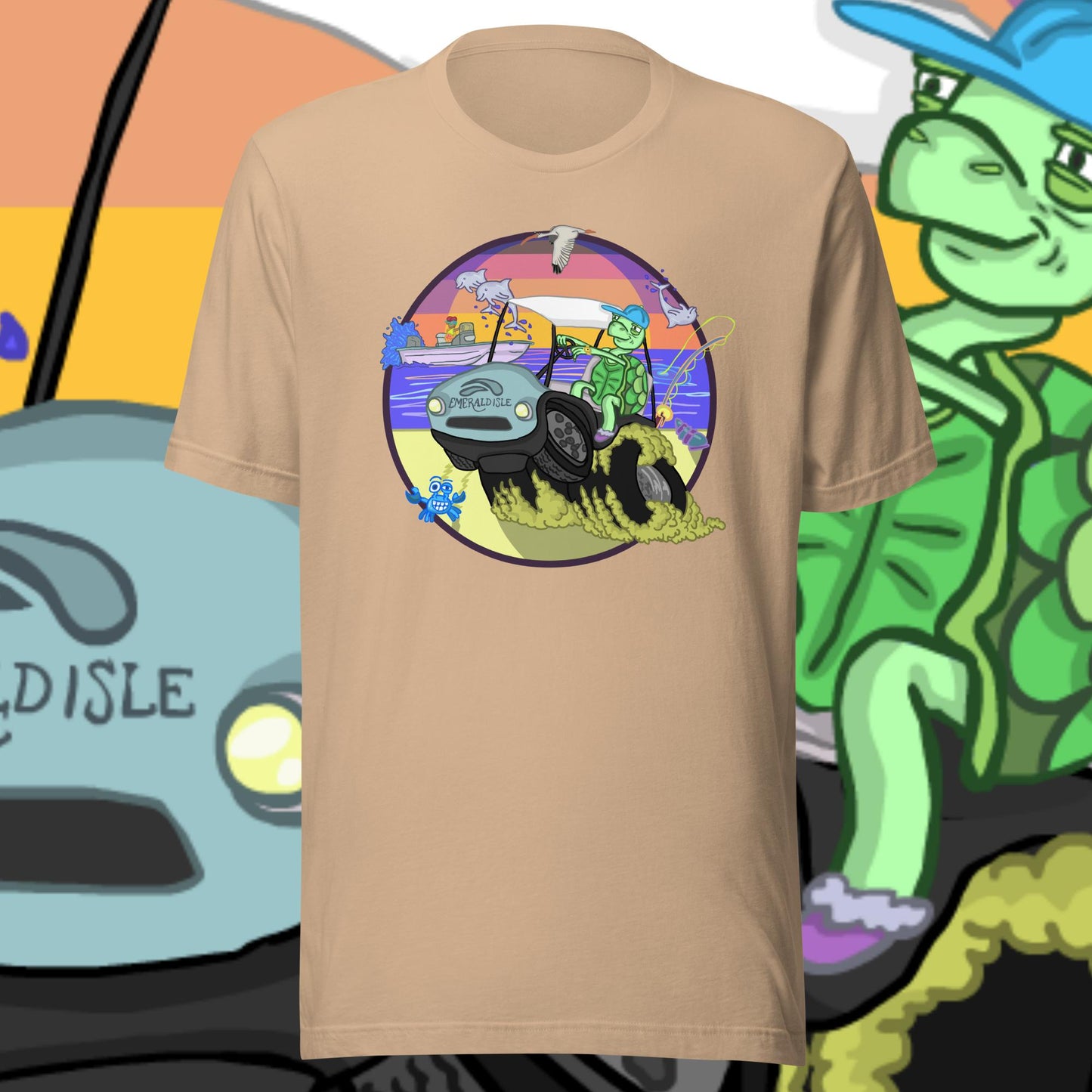 Golfcartin' Turtle Tee (XS, XXL)