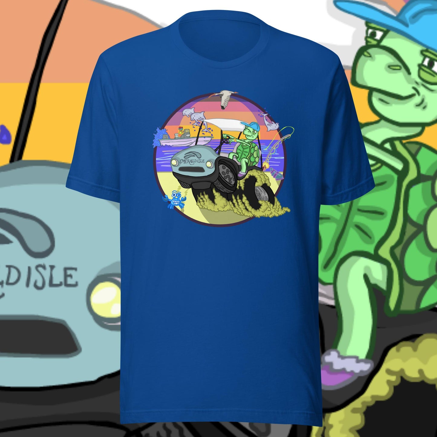 Golfcartin' Turtle Tee (XS, XXL)