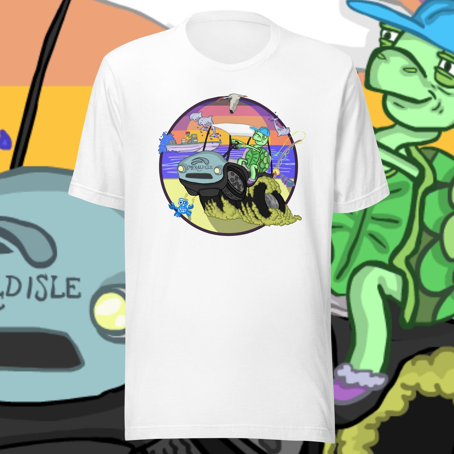 Golfcartin' Turtle Tee (XS, XXL)