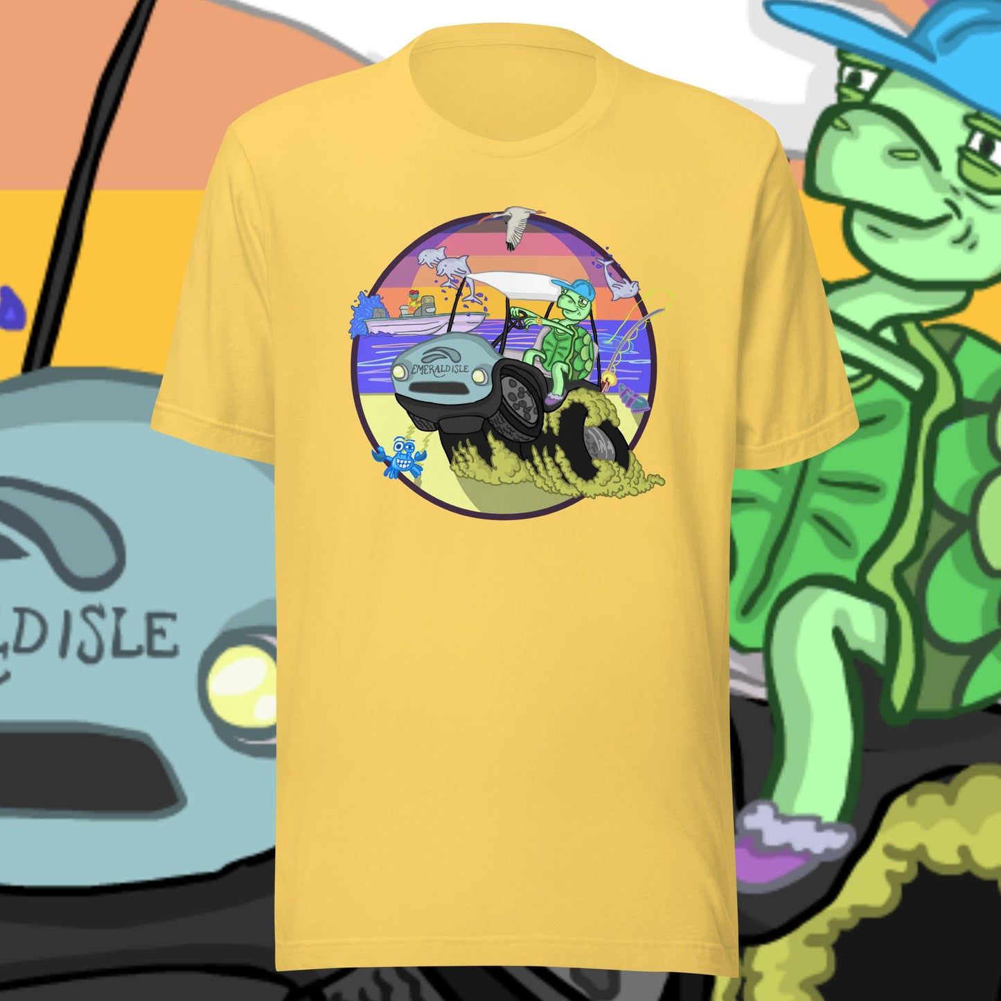 Golfcartin' Turtle Tee (XS, XXL)