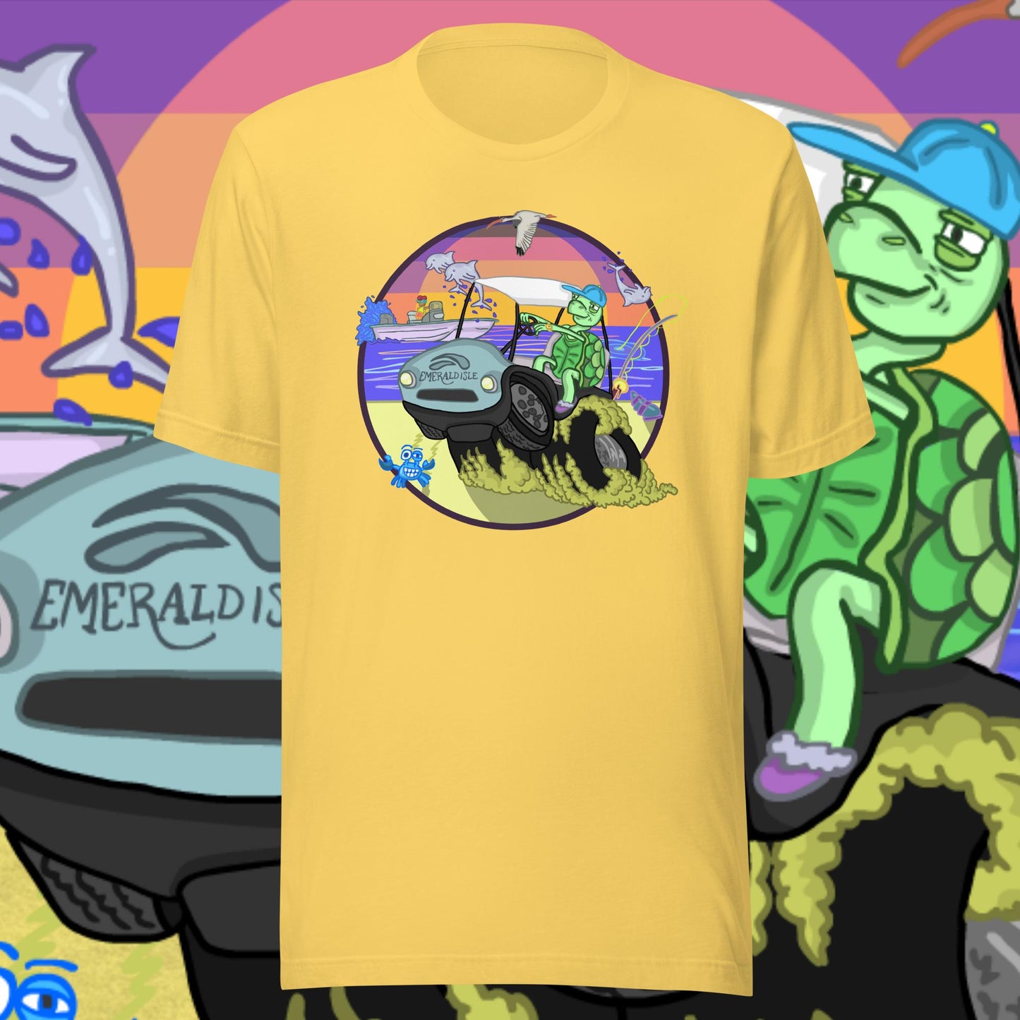 Golfcartin' Turtle Tee (3XL, 4XL, 5XL)