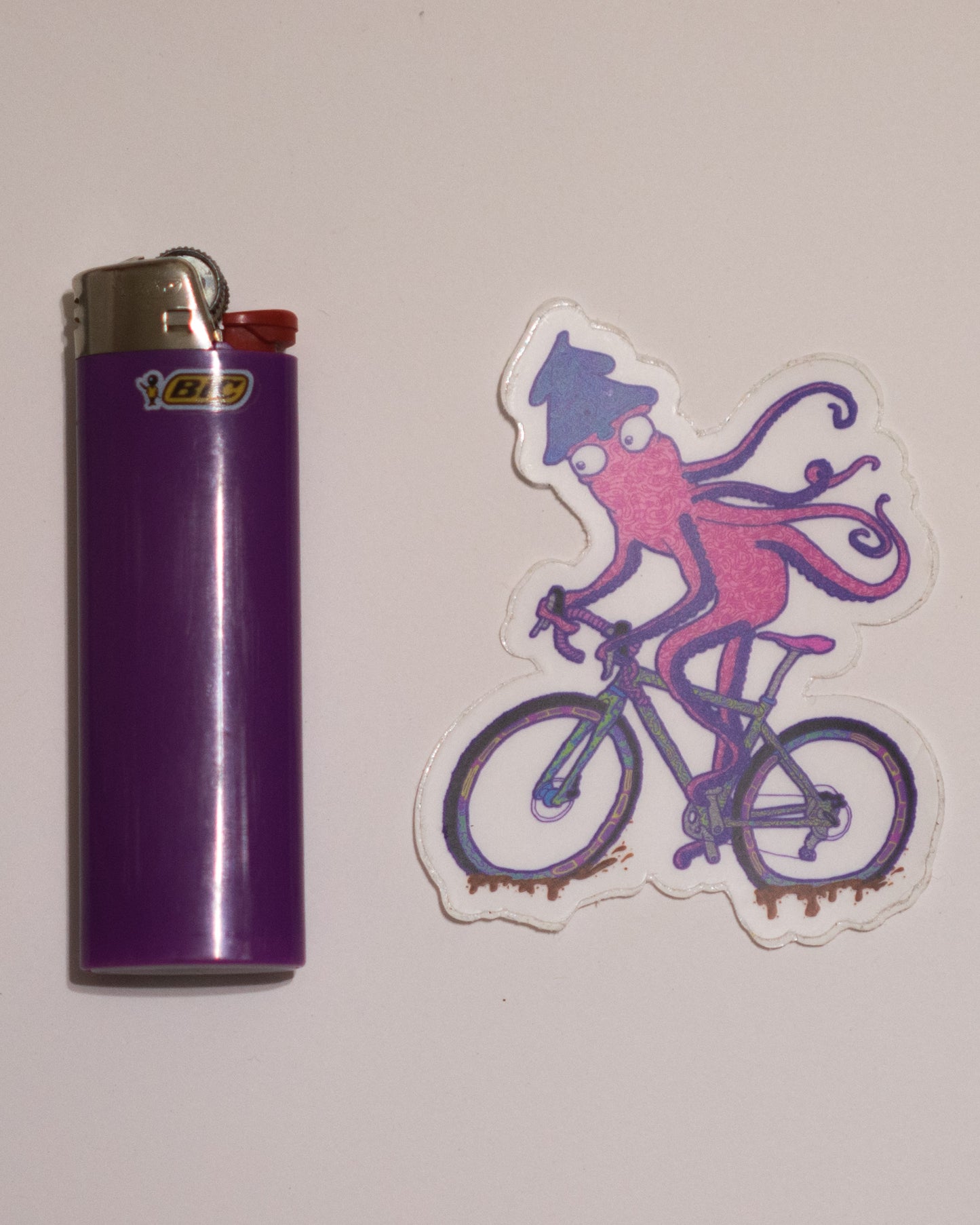 Squid Cross Vinyl Sticker
