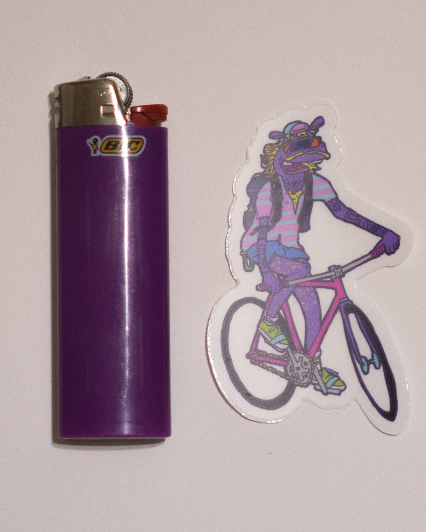 Fixie Hippo Vinyl Sticker
