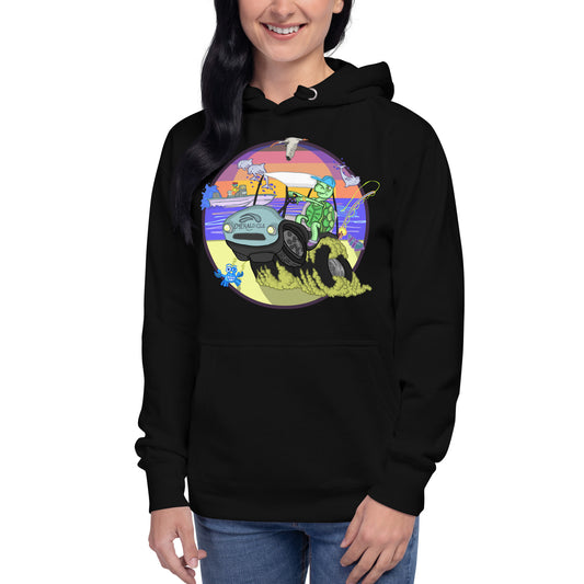 Golfcartin' Turtle Hoodie