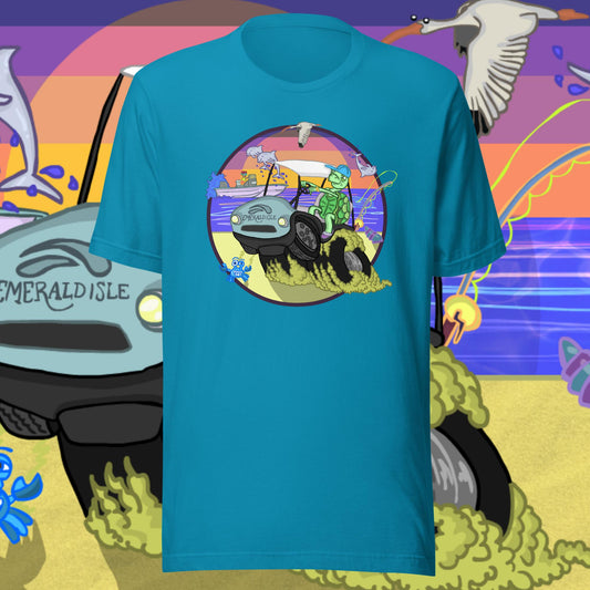 Golfcartin' Turtle Tee (LG, XL)