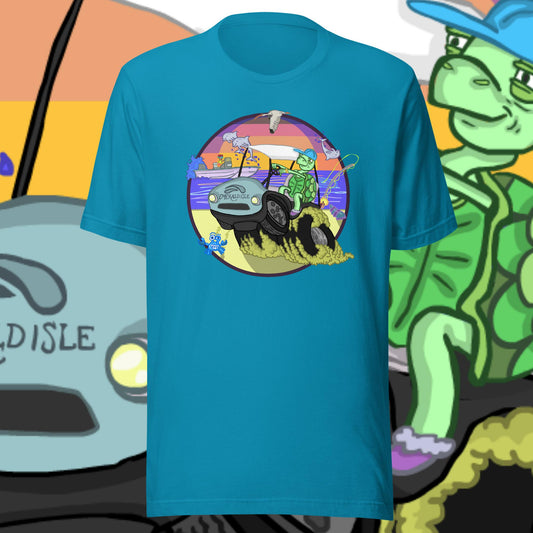 Golfcartin' Turtle Tee (XS, XXL)
