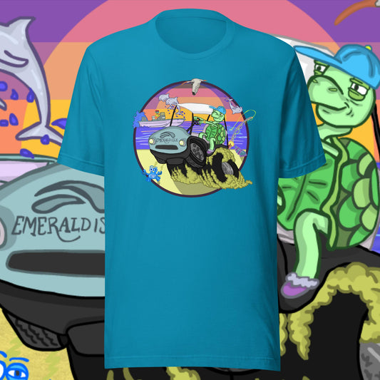 Golfcartin' Turtle Tee (3XL, 4XL, 5XL)